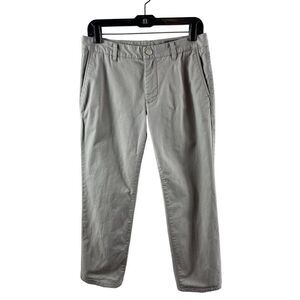 Bonobos Slim Fit Khaki Chino Flat Front Pants Slacks Size 30x30 (ACT 31x26) Gray